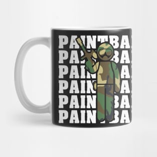 Camouflage Paintball Player Mug